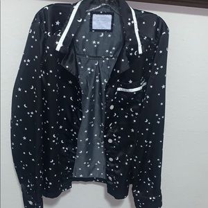 Abercrombie & Fitch Satin black sleep shirt